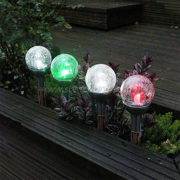 Solar Globe Color-Changing LED Garden Landscape Decorative Light 