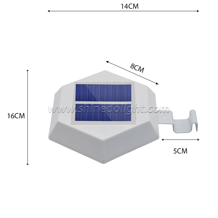 6 LED Solar Fence Light with Motion Sensor