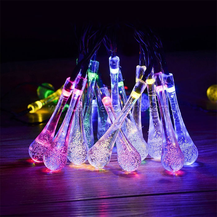 Crystal Solar String Light Fairy Flower Blossom Solar Lighting Lamp