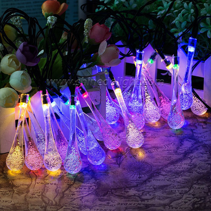 Crystal Solar String Light Fairy Flower Blossom Solar Lighting Lamp