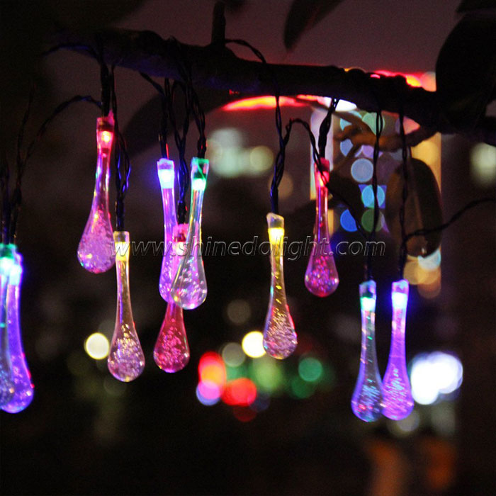 Crystal Solar String Light Fairy Flower Blossom Solar Lighting Lamp