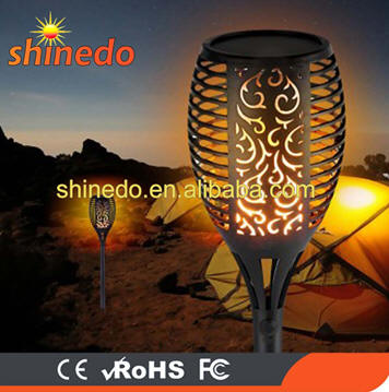 96 LED Dancing Flame Solar Torch Garden Lights