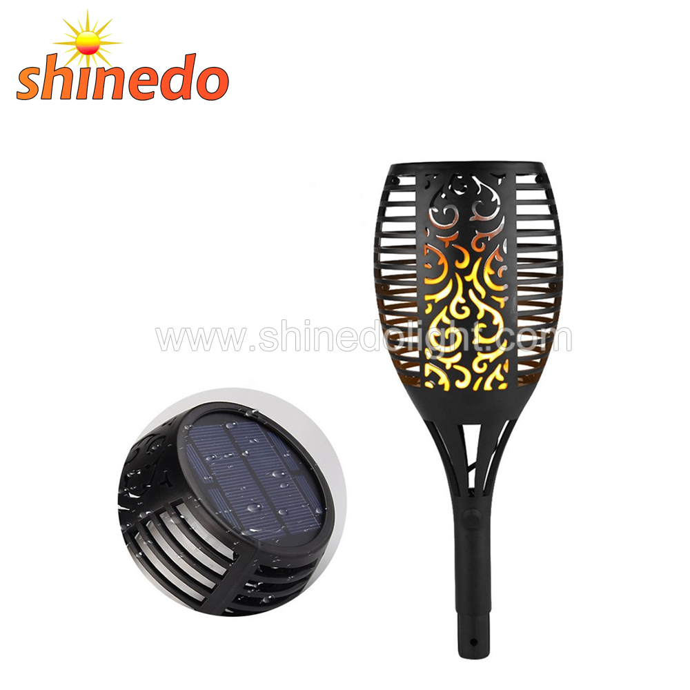 96 LED Dancing Flame Solar Torch Garden Lights