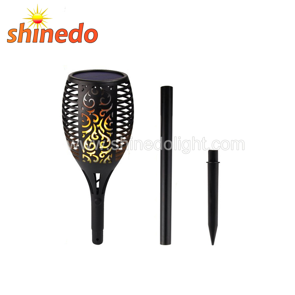 96 LED Dancing Flame Solar Torch Garden Lights