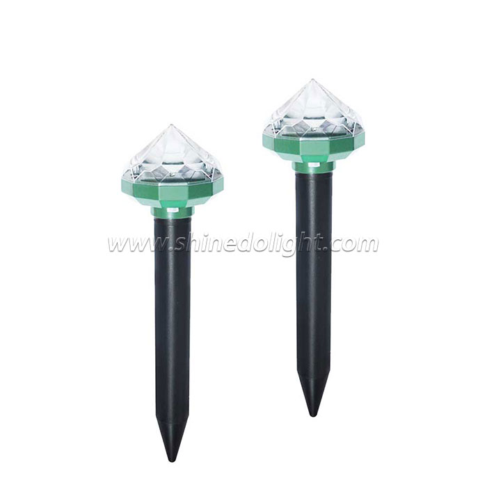 Patent New Design Solar Mole Repellent Yard Stakes Sonic Mole Repeller Gopher and Vole Chaser Spike Deterrent Mole with LED 