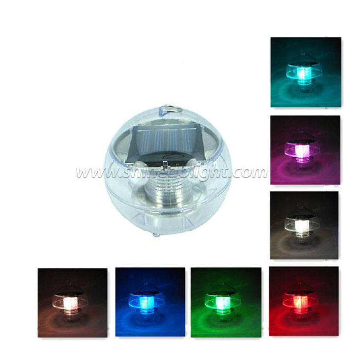 2 led outdoor solar floating light ball water 