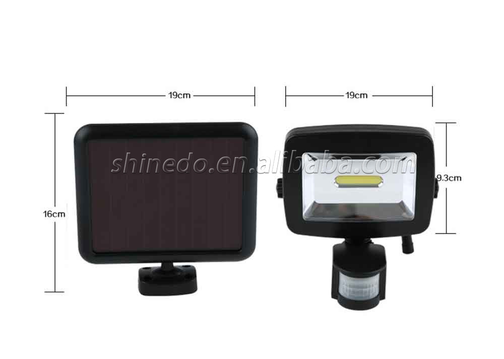 New Design Solar Powered Wall Motion Sensor Wall Light For Garden Outdoor Lighting