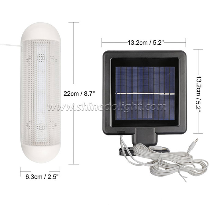 2pcs Solar Powered LED Garden Lights10 LED Rechargeable Wall Lamp Cool White with Pull Cord Switch for Garage Shed Stable Garde 