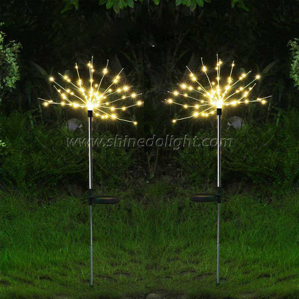 Stainless Steel RGB Color Changing Solar Garden Lawn Decorative Stake Light 