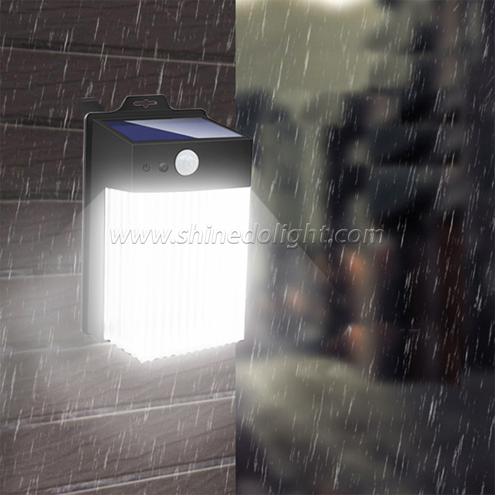 New Design Solar Motion Sensor Light IP65 Garden Lamp Outdoor Wall Lamp