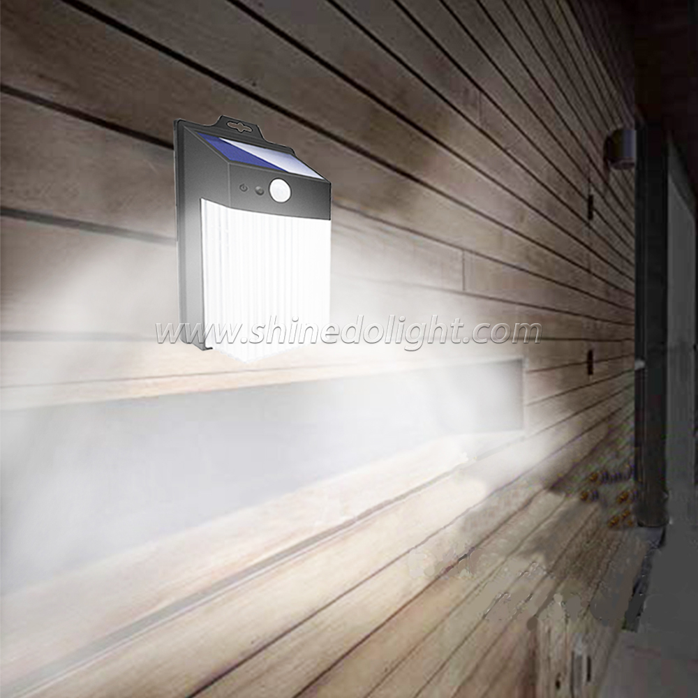 New Design Solar Motion Sensor Light IP65 Garden Lamp Outdoor Wall Lamp