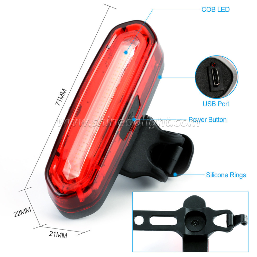 Newest USB Rechargeable Bike Light Waterproof Bicycle Light
