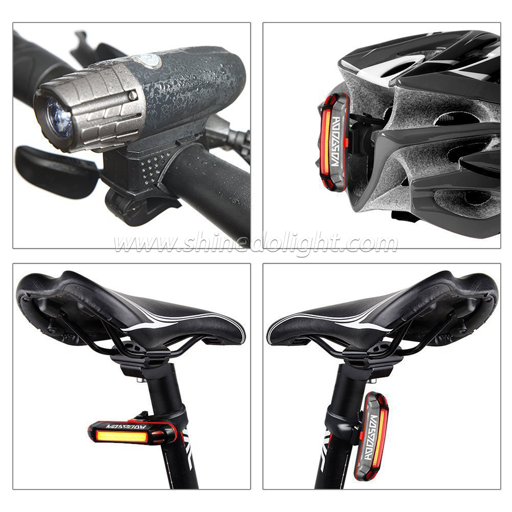 New Design Bicycle Light USB Rechargeable Bike Light 