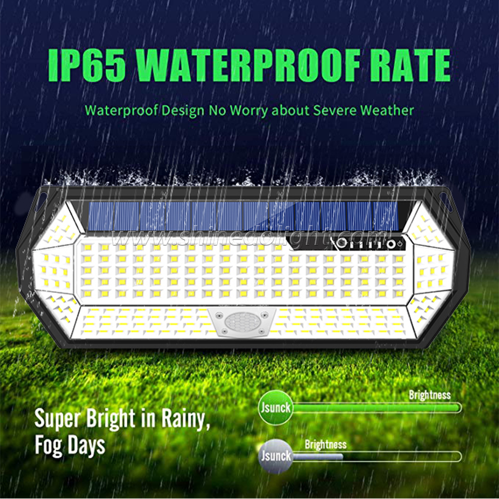 Shinedo Patent Outdoor Waterproof Solar Motion Sensor Light 