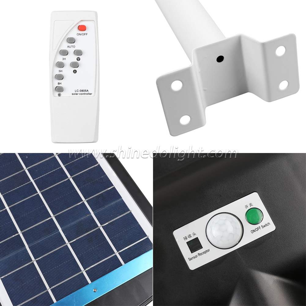 Outdoor Solar Street Light With Pole Solar Motion Sensor Light