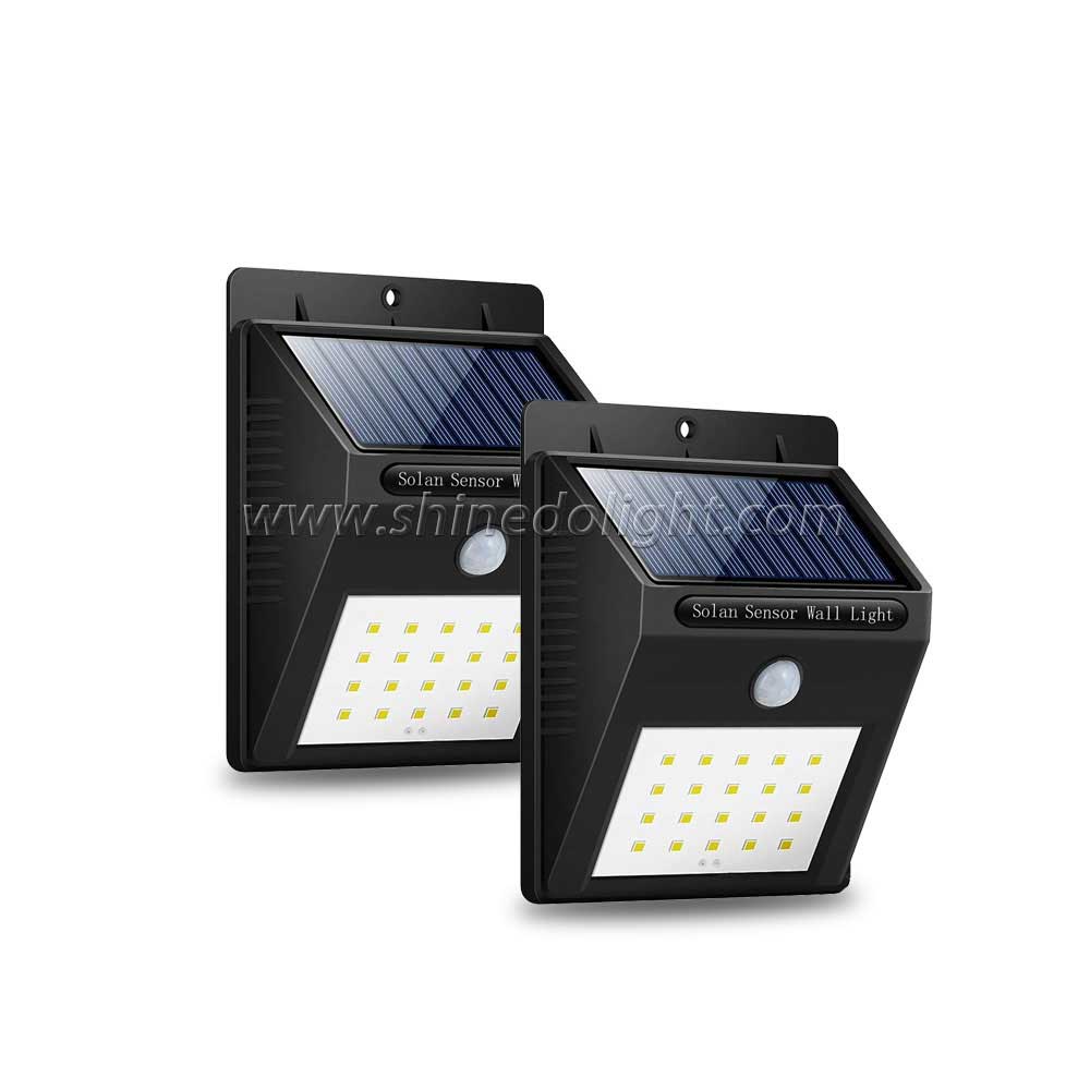 Hot Sale Small Solar Motion Sensor Light Waterproof Outdoor Wall Lamp 