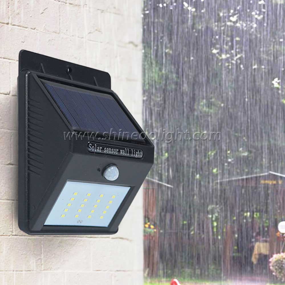 Hot Sale Small Solar Motion Sensor Light Waterproof Outdoor Wall Lamp 