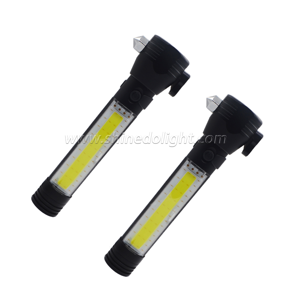 Led Outdoor Emergency Rescue Torch Light Rechargeable Solar Flashlight 