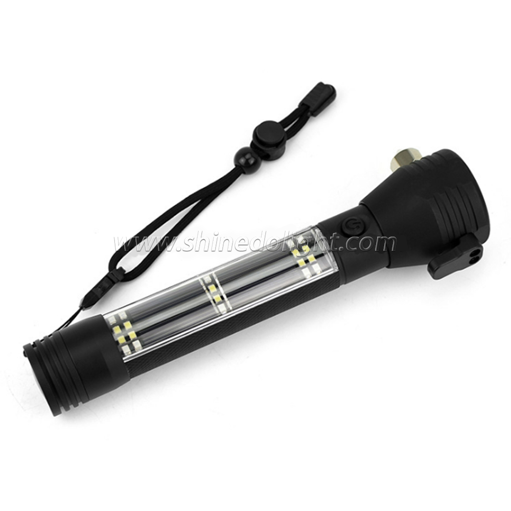New Design USB Charger Solar Torch Light Outdoor LED Flashlight 