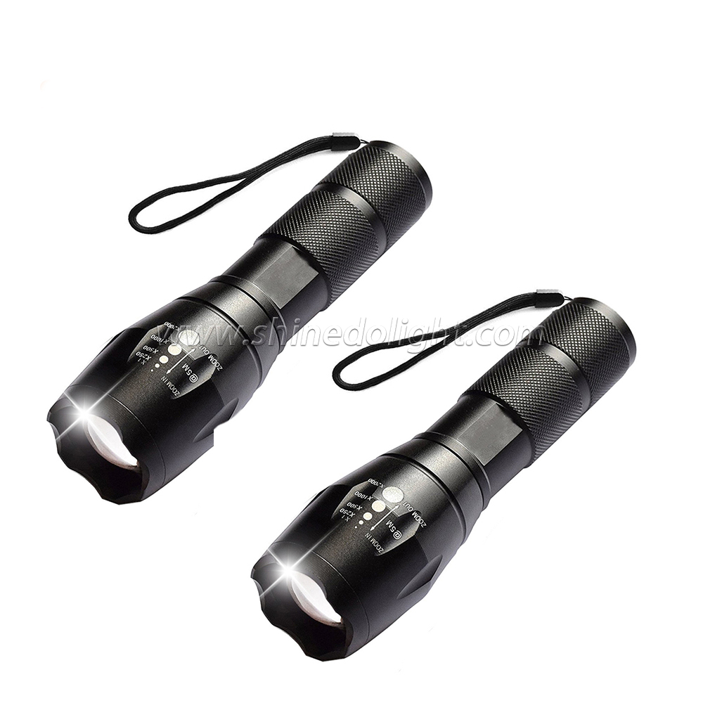 Waterproof Led Super bright Emergency USB Tactical Flashlight