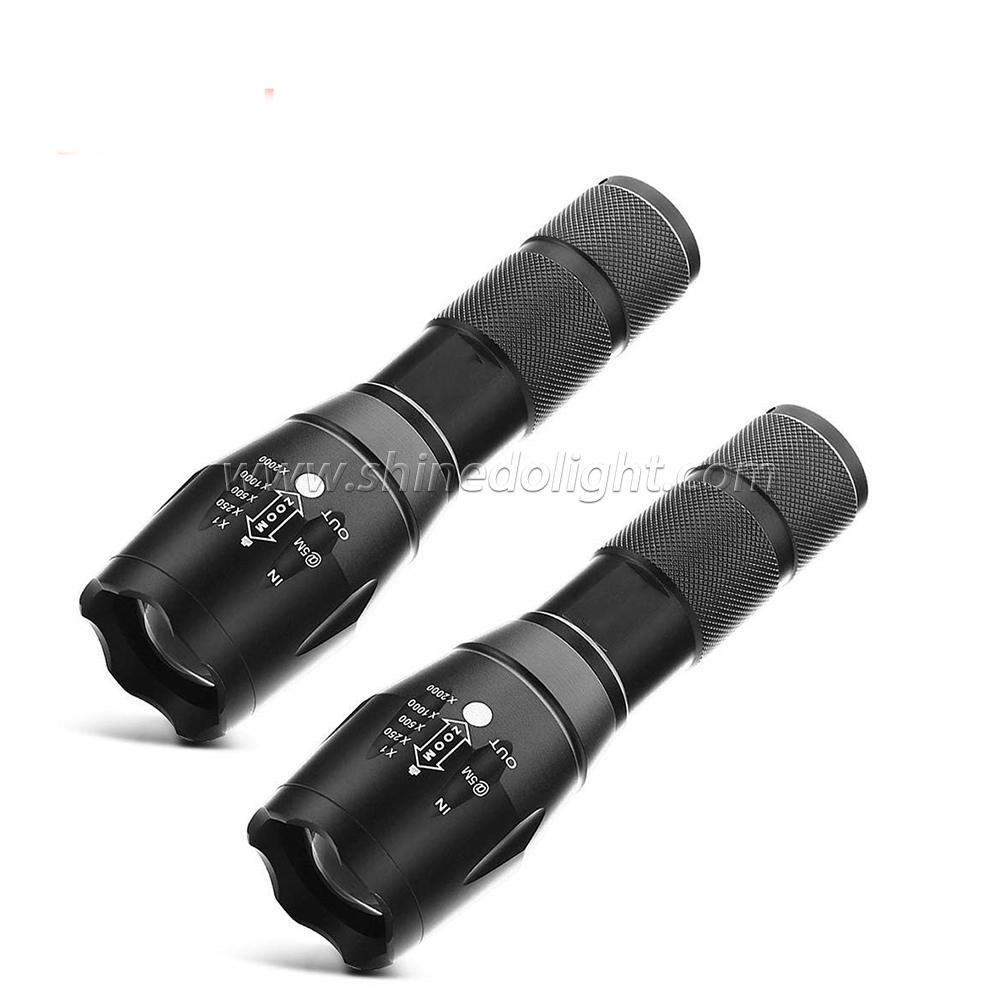 Waterproof Led Super bright Emergency USB Tactical Flashlight