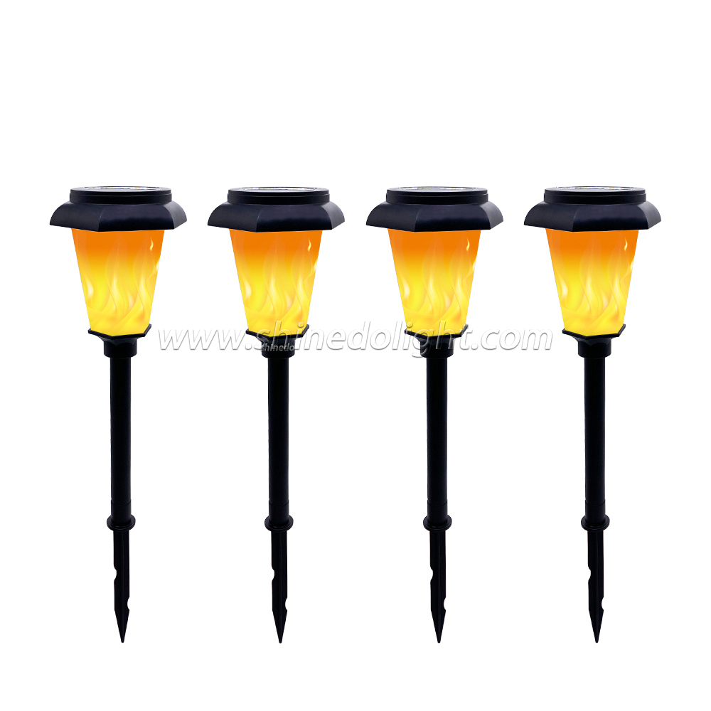 Outdoor Solar Power LED Dancing Flame Light Decorative Torch Lamp