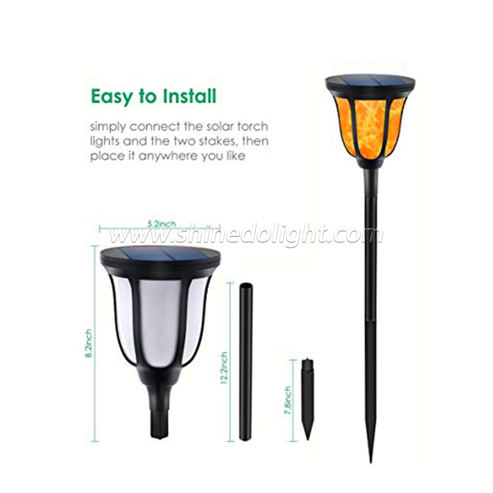 New Design High Quality Decorative Solar Flame Light