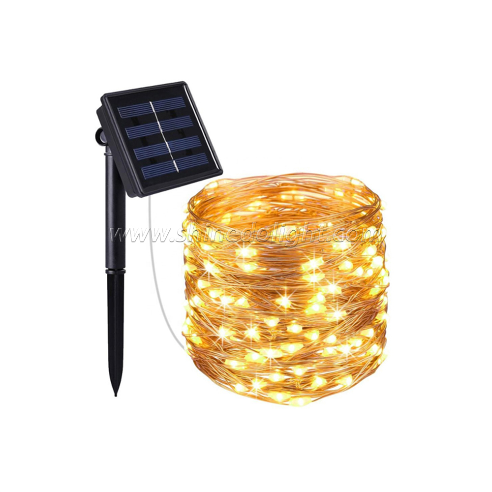 Outdoor LED Garden Party Christmas Lights String Solar Powered Party Decorations 