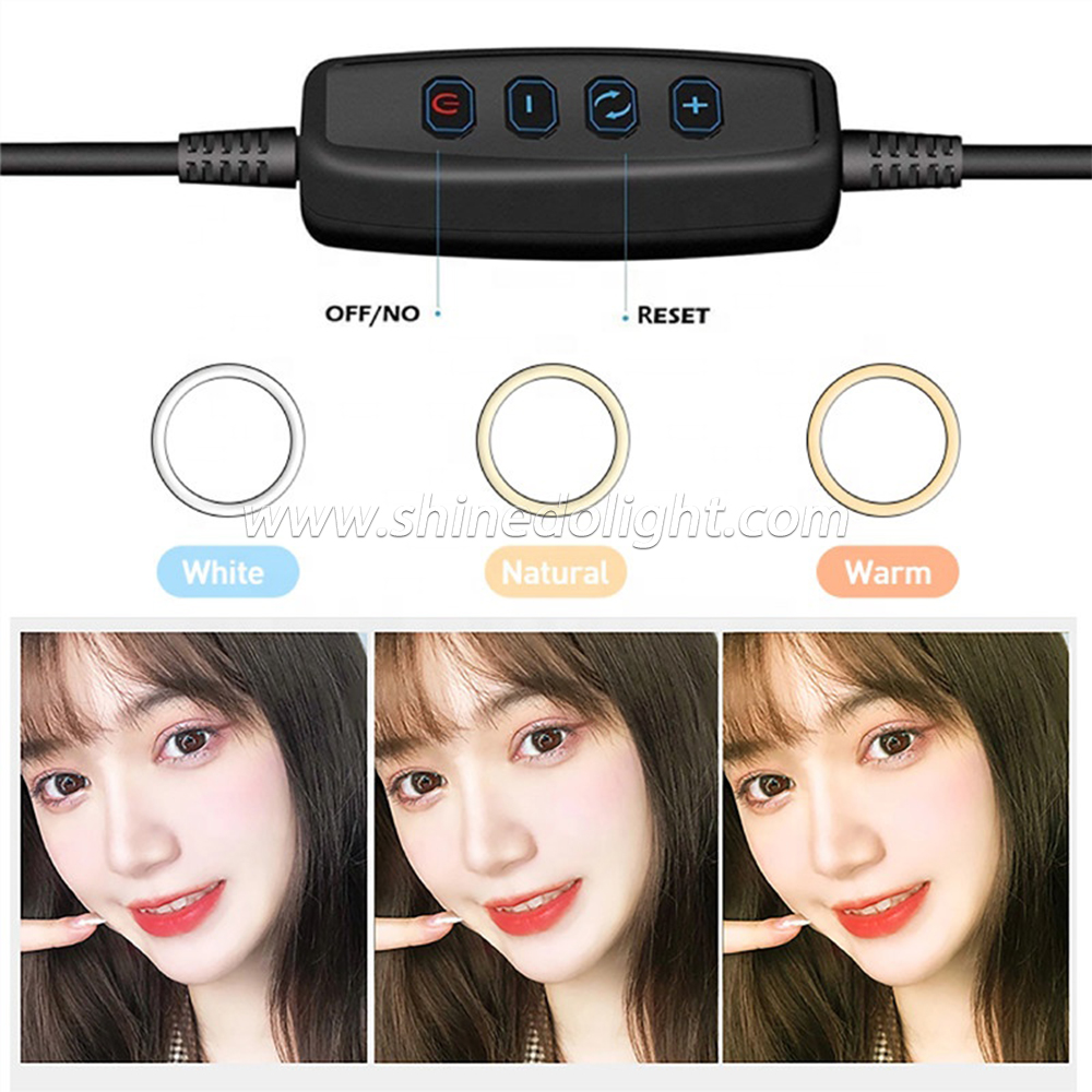 10 Inch Ring Light USB Photography Makeup LED Selfie Ring Light