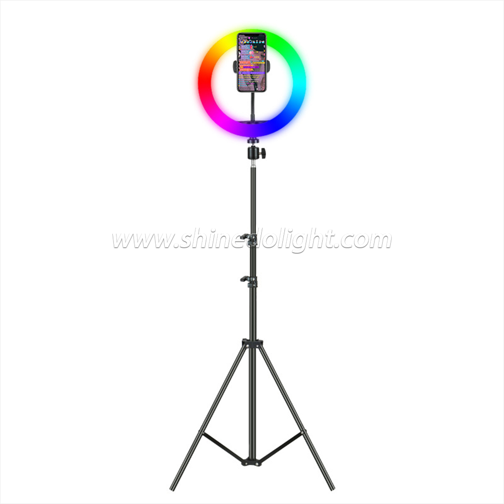 10 Inch RGB LED Ring Light Selfie Ring Lamp For YouTube Live Photography