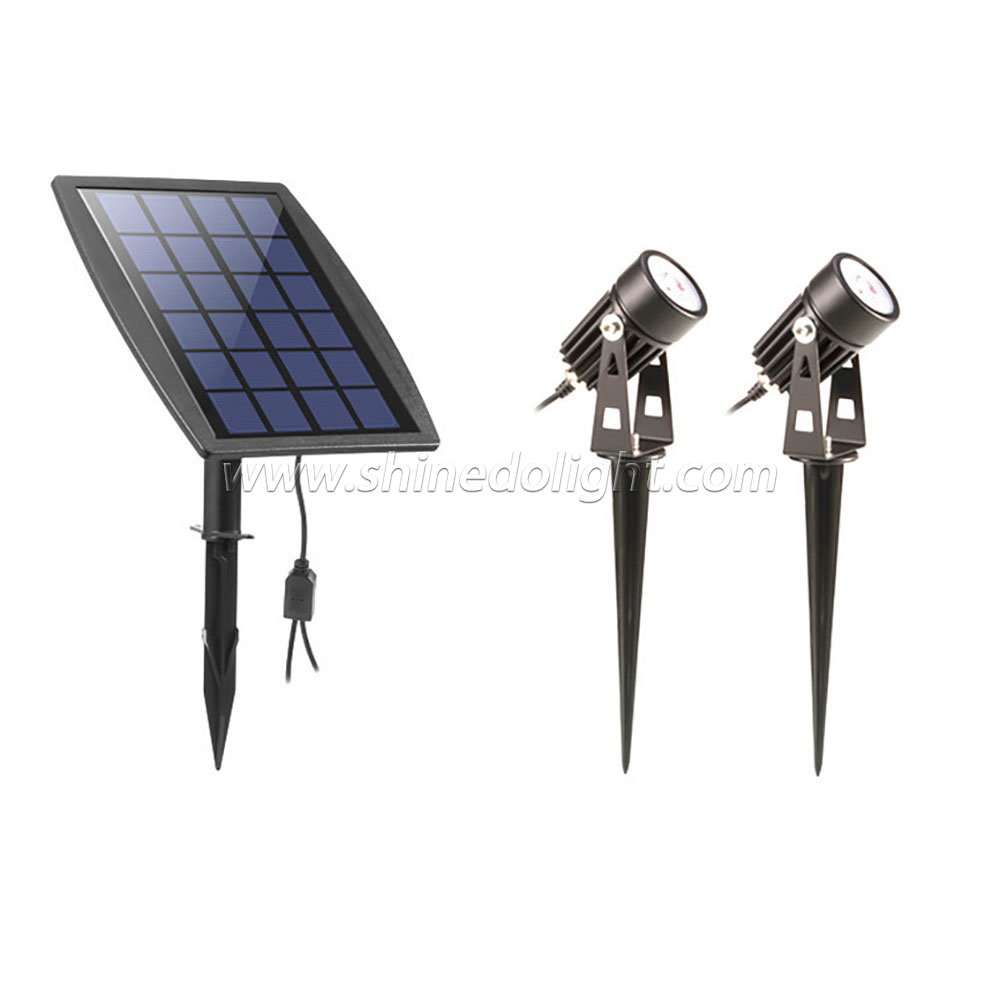 Upgraded LED Solar Powered Spotlight For Garden