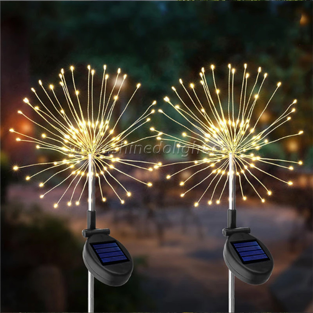 Outdoor Solar Decorative Lights 150LED Landscape DIY Flowers Fireworks Light