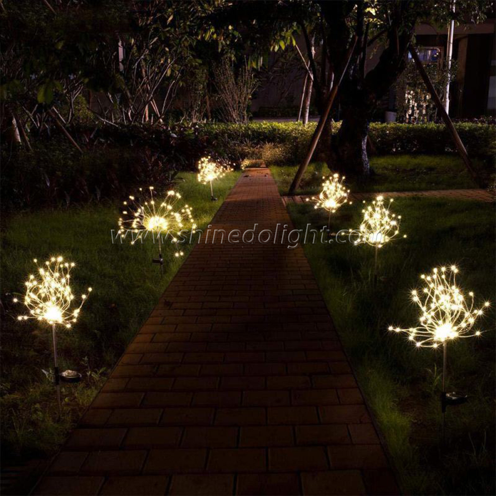 Outdoor Solar Decorative Lights 150LED Landscape DIY Flowers Fireworks Light