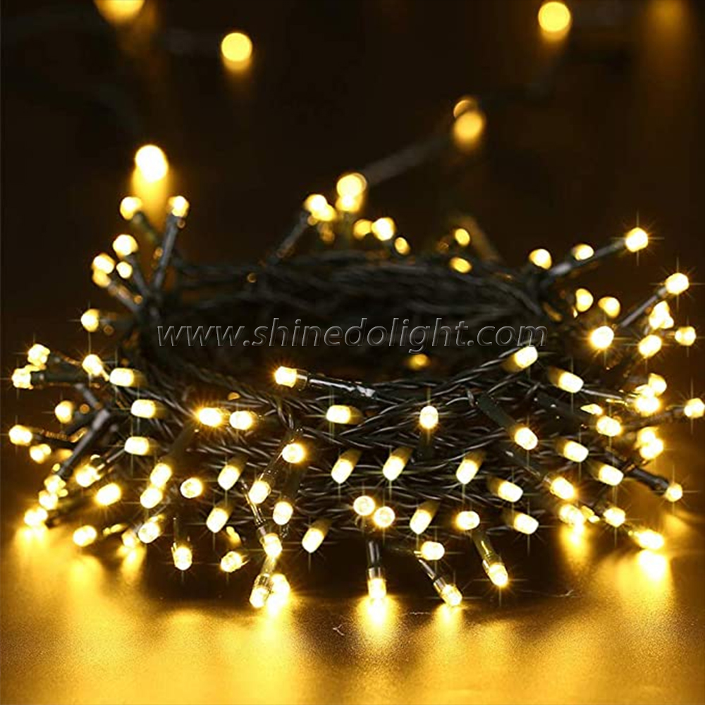 Solar Powered String Fairy Christmas Lights For Garden Holiday Decoration