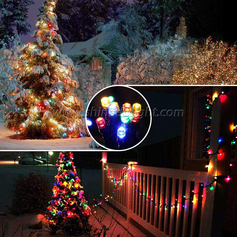 Solar Powered String Fairy Christmas Lights For Garden Holiday Decoration