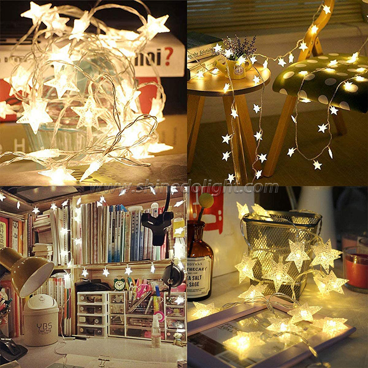 10/20/30 LEDs Twinkle Star String Fairy Light Battery Operated String Lights