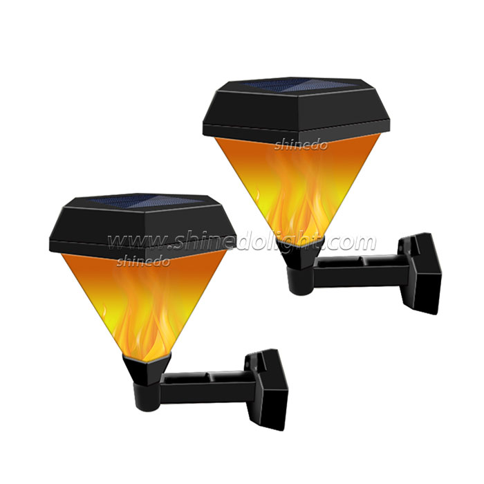 51 LED Outdoor Energy Saving Garden Wall Lamp Solar Flame Lights