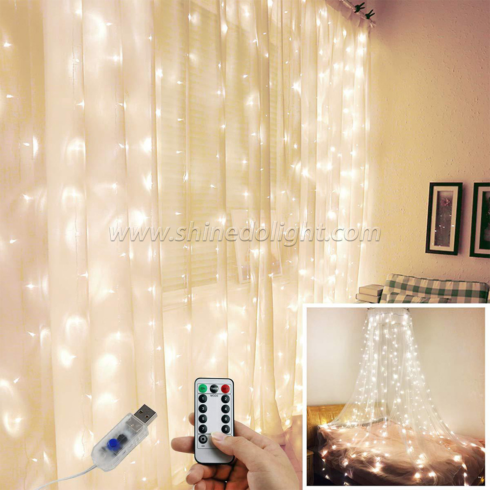 Window Curtain 3x3m Decorative LED String Light For Decorations