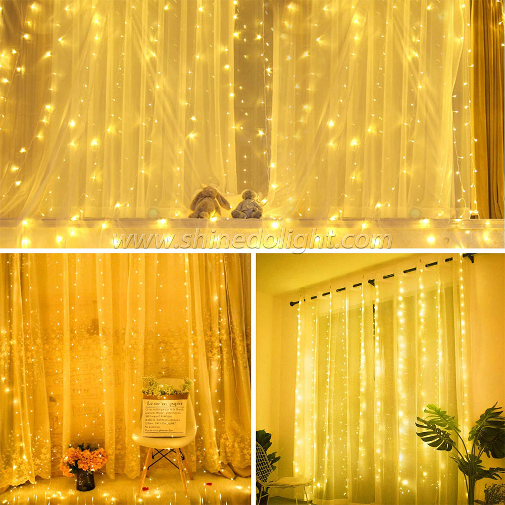 Window Curtain 3x3m Decorative LED String Light For Decorations