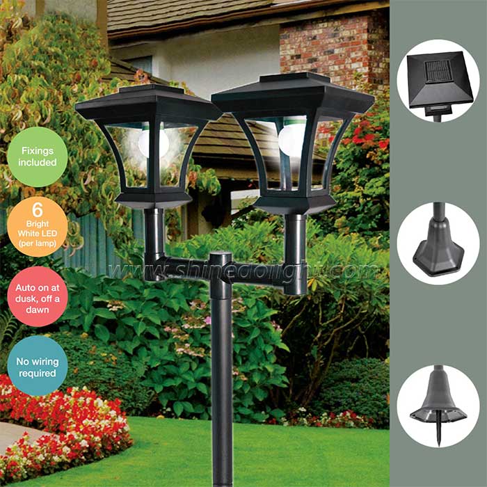 Solar Power Outdoor Lamp Waterproof Led Solar Tall Garden Light