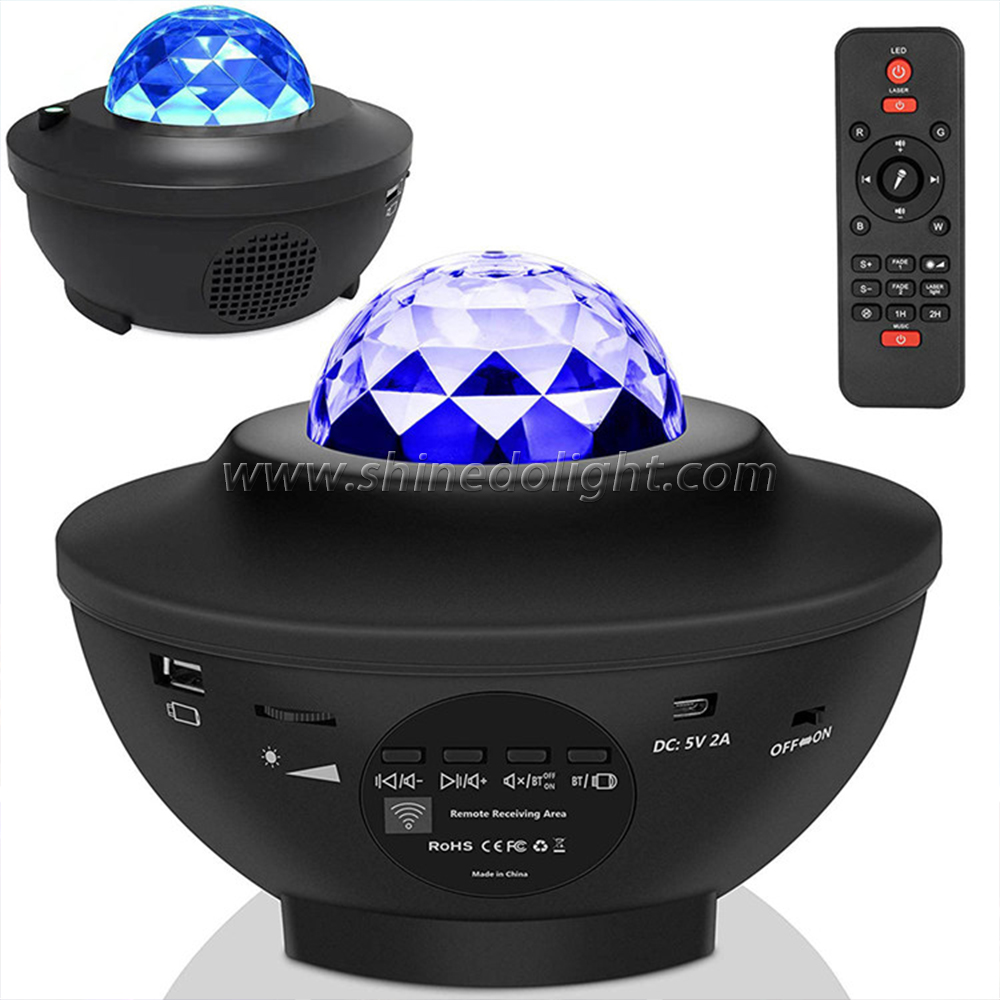 Multifunctional Music Led Star Starry Projector Light with Remote Control