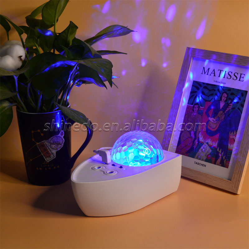 Colorful Starry Sky Projection Lamp LED Laser Decoration Boat Star Projector with Remote Control 