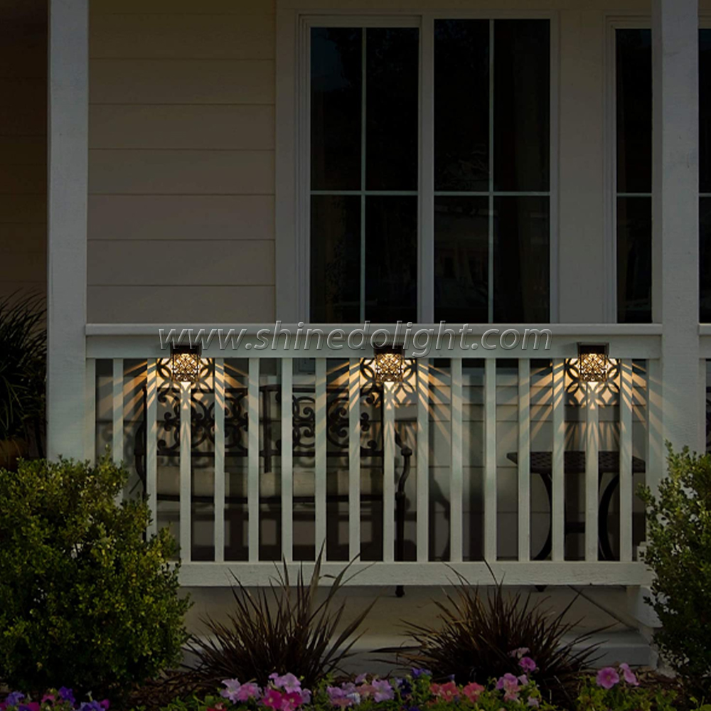Modern LED Solar Deck Light Waterproof Solar Fence Light Decorative Solar Garden Lights For Outdoor