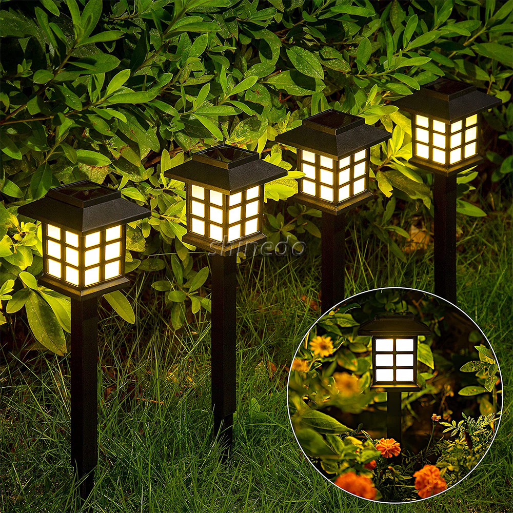 Solar Outdoor Pathway Garden Landscape Stake Lights Waterproof Solar Walkway Lights