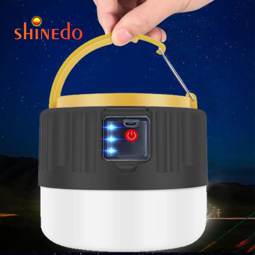 Solar Power Camping Lamp LED Torch Rechargeable Power Bank Tent Light Fan Garden Lights