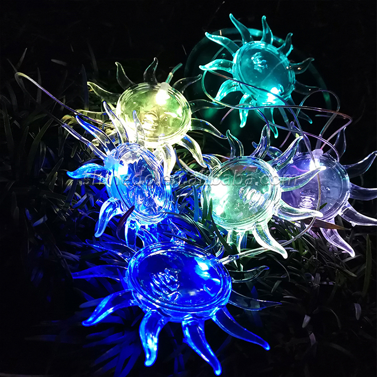 Solar Night Light Garden Outdoor LED Decoration Color Changing Wind Chime Lamp light