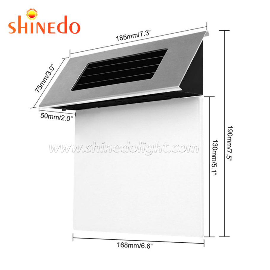 Solar Door Plate Number Sign Stainless Steel LED Decorative House Door Number Light Garden Lamp