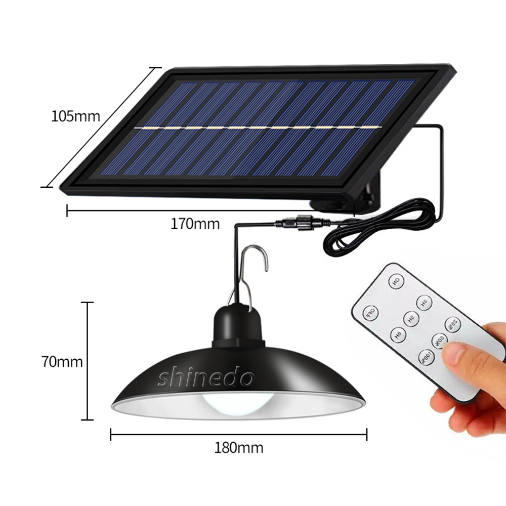 New Design Solar Outdoor 1/2 Head Pendant Warm Cold white LED Lamp With with High Capacity Battery Line Solar Garden Light