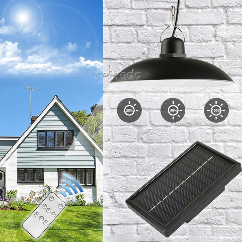 New Design Solar Outdoor 1/2 Head Pendant Warm Cold white LED Lamp With with High Capacity Battery Line Solar Garden Light