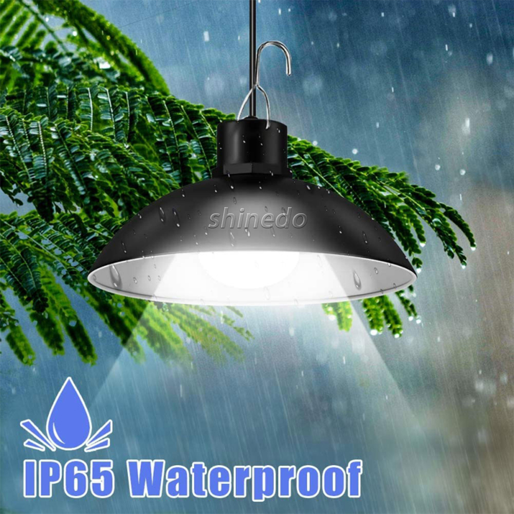 New Design Solar Outdoor 1/2 Head Pendant Warm Cold white LED Lamp With with High Capacity Battery Line Solar Garden Light